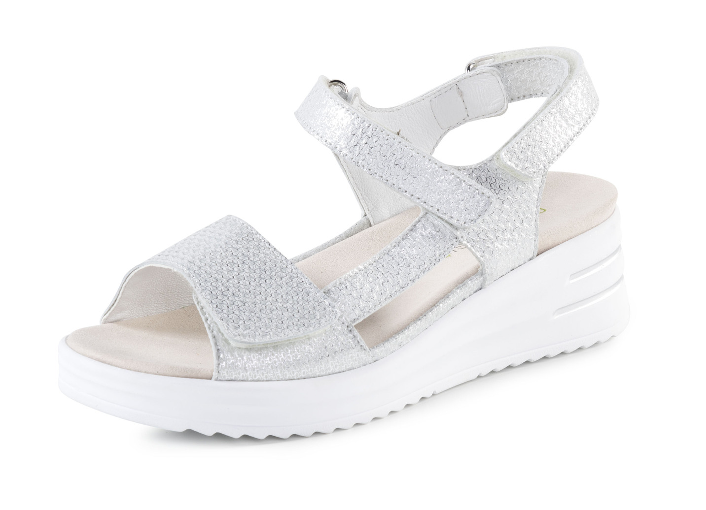 Waldläufer Sandalette mit effektvoller Prägung