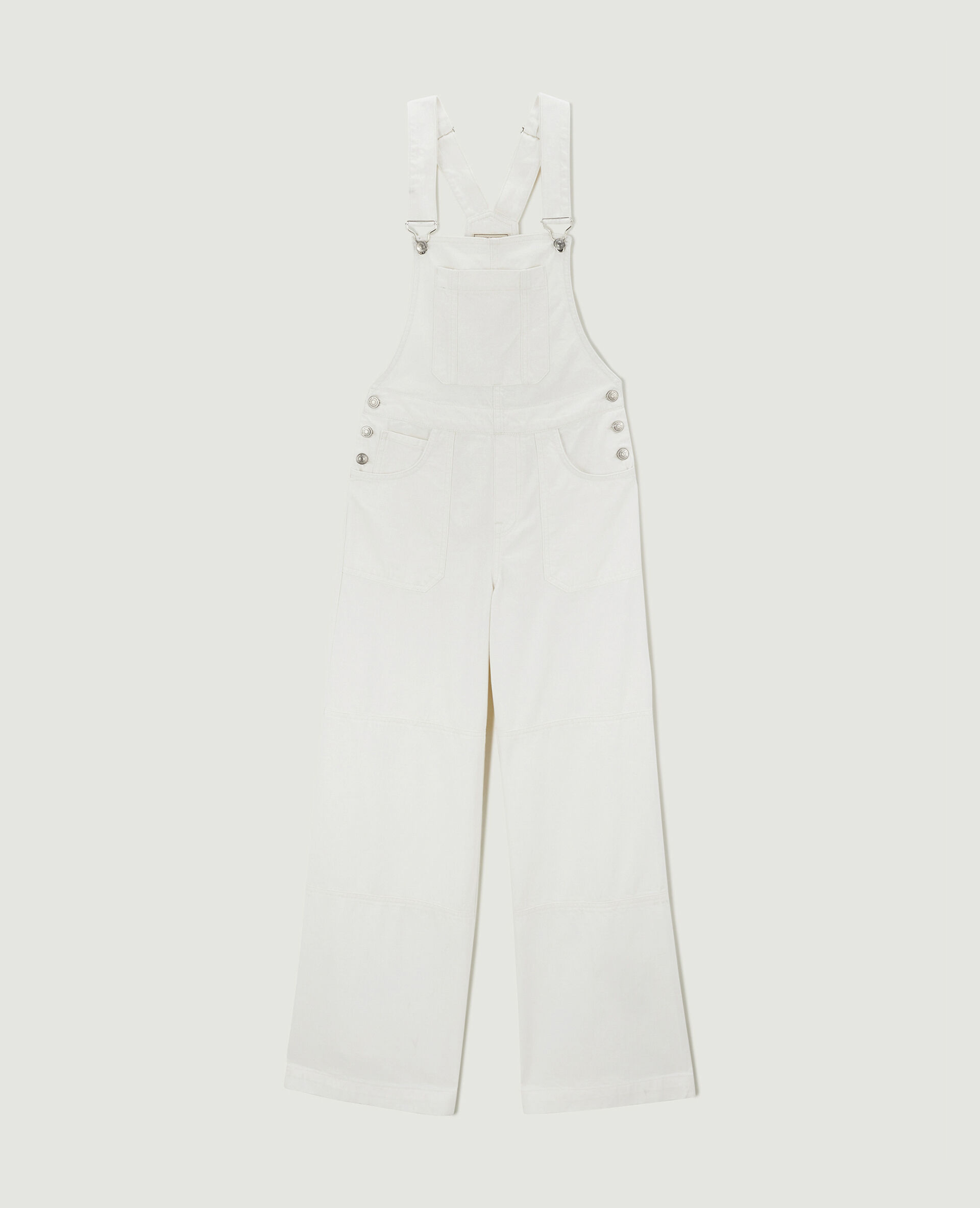 Salopette en jean baggy - Blanc