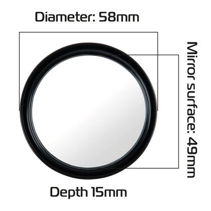 Accessoires Oxford Miroir Angle Mort pour rétroviseurs (lot de 2) Universel - Noir