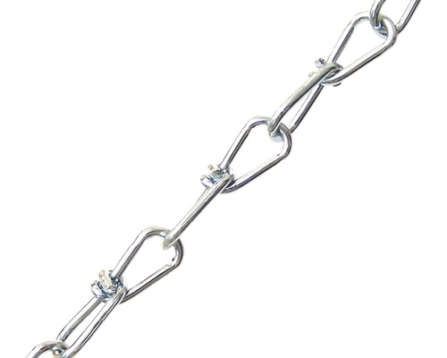 Geknoopte ketting Ø 3,1 mm, gegalvaniseerd staal, verkocht per meter