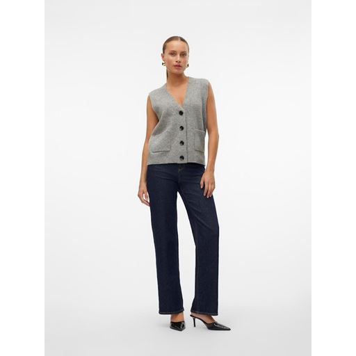 Vero Moda Clio Vest, Medium Grey Melange, M