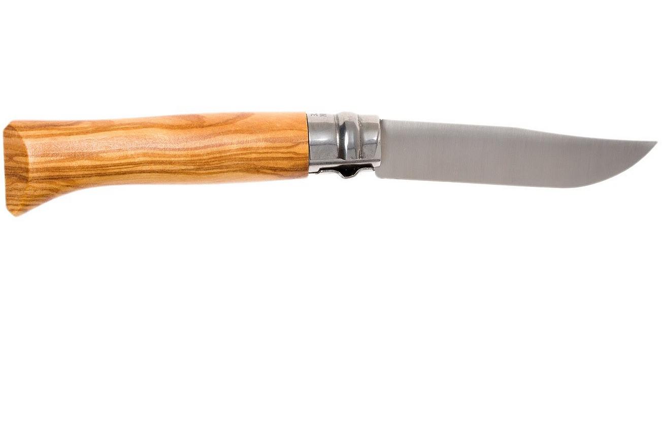 Opinel zakmes No. 8 Luxury Range, RVS, olijfhout