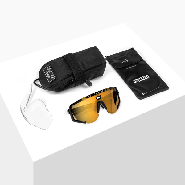 Scicon Aeroscope cykelbriller black gloss/multimirror bronze