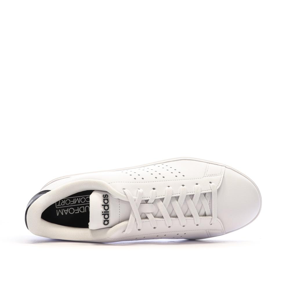 Adidas Baskets Blanches/Noir Homme Adidas Advantage 2.0