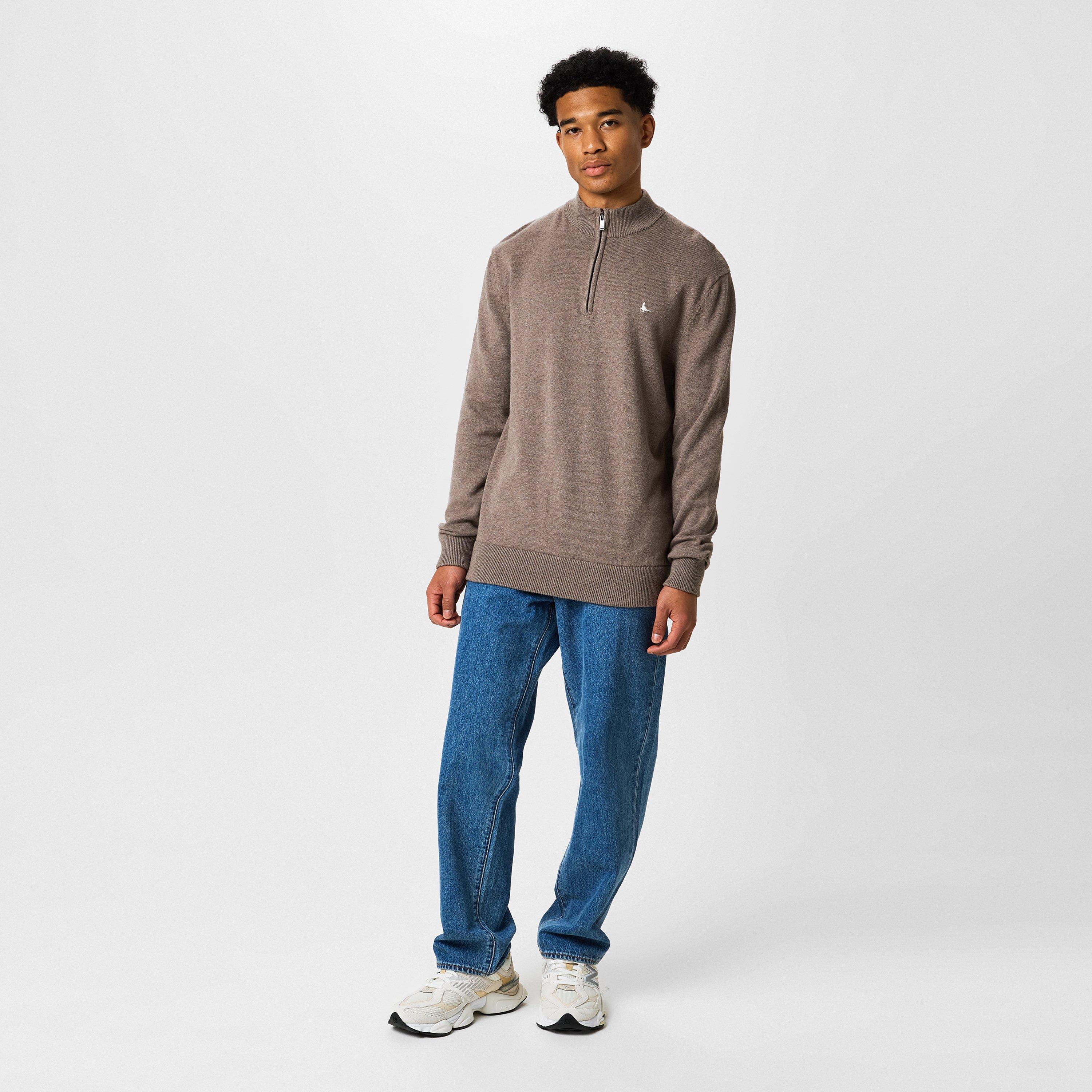 Jack Wills Funnel Neck Half Zip Jumper