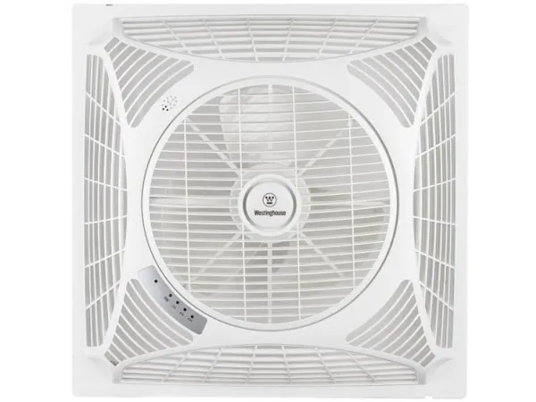 Westinghouse Windsquare Loftsventilator (L x B x H) 62 x 62 x 22 cm Vingefarve: Hvid Chassisfarve: Hvid
