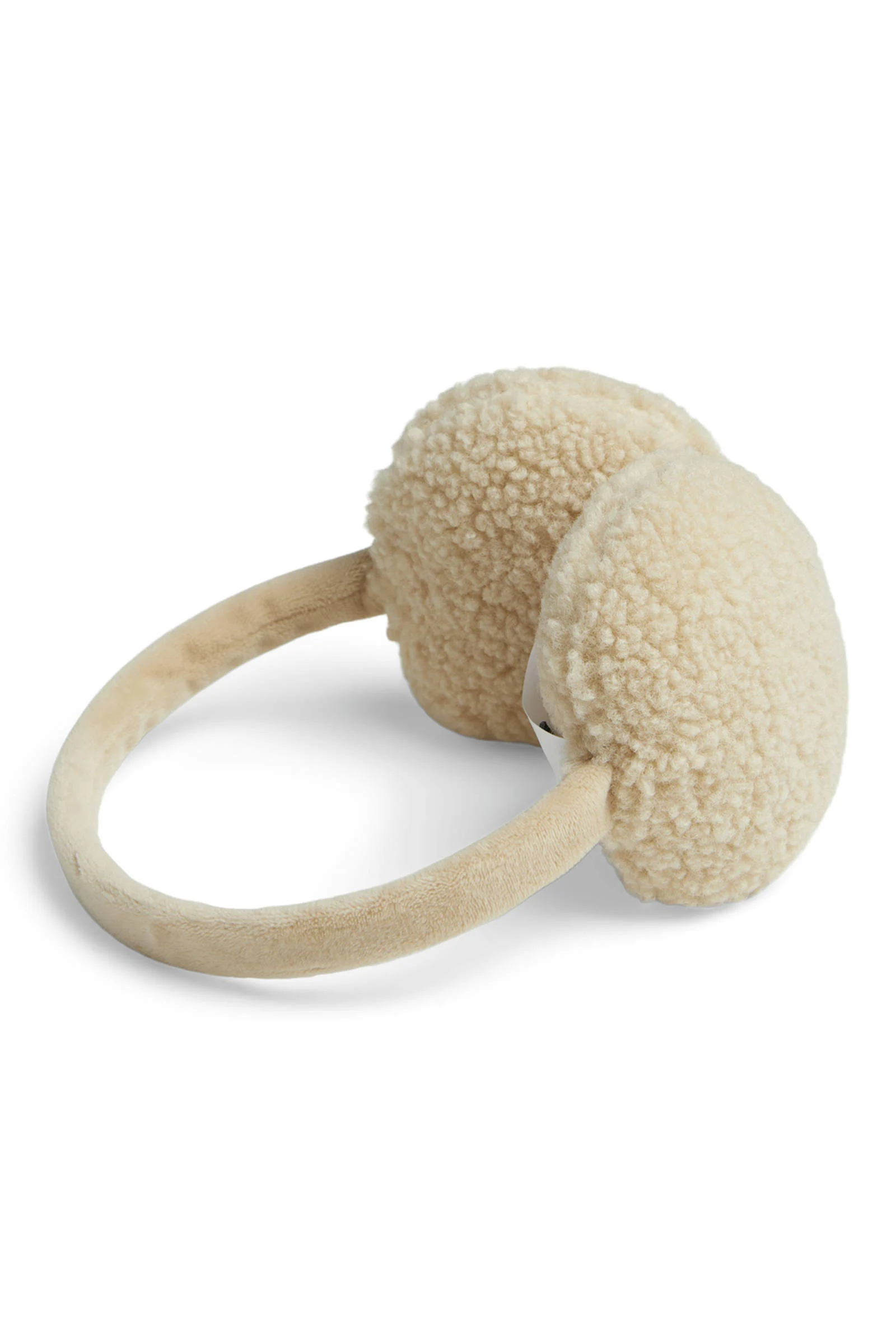 PIECES teddy oorwarmers PCNETTY beige