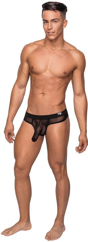 Male Power Hose String black L/XL
