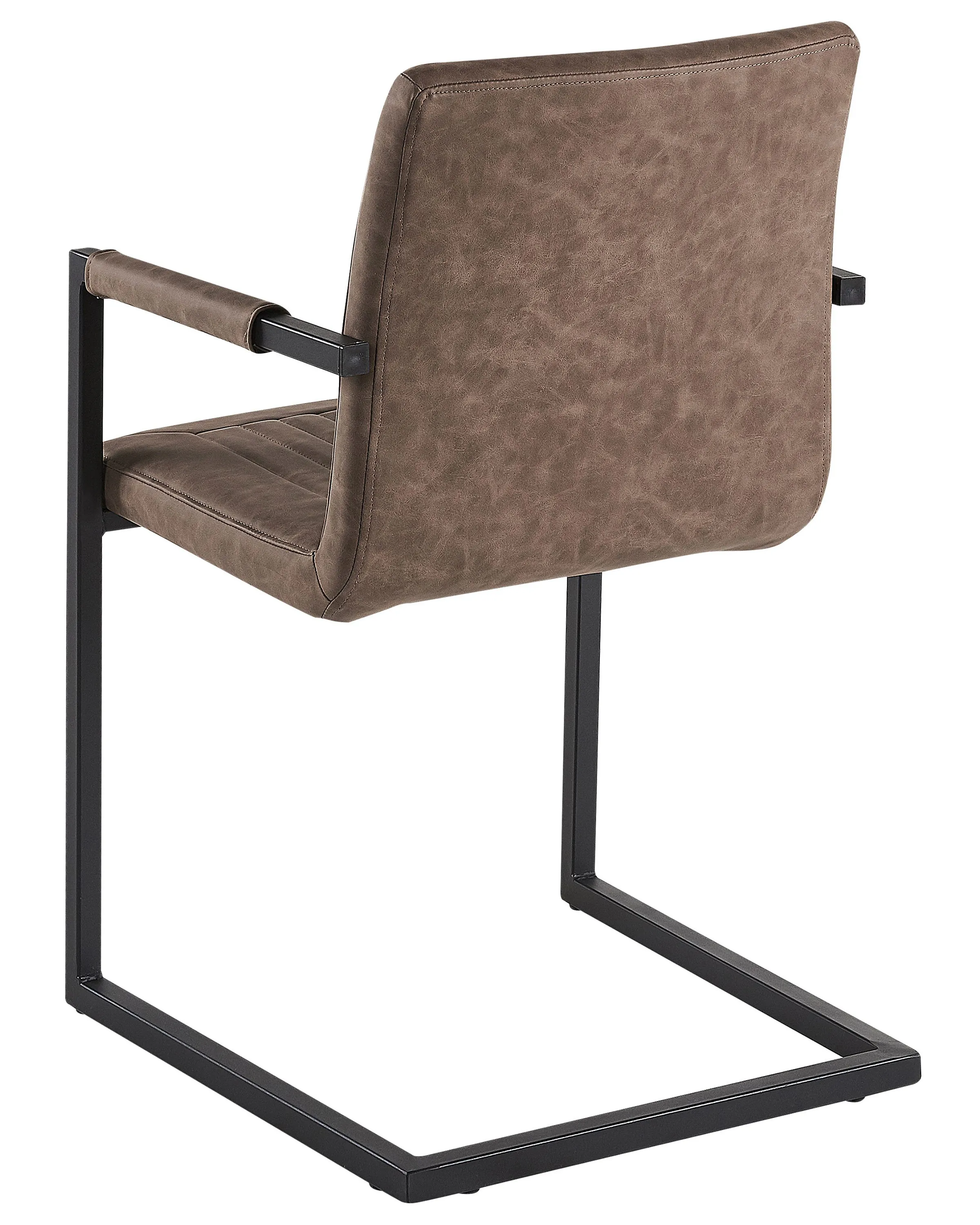 Set van 2 vergaderstoelen BRANDOL Kunstleer Bruin