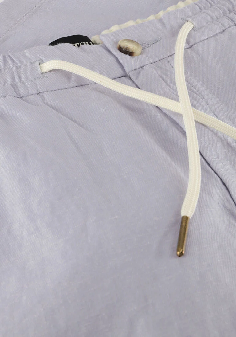 SCOTCH & SODA lichtgrijze scotch & soda korte broek fave - cotton/linen twill bermuda short