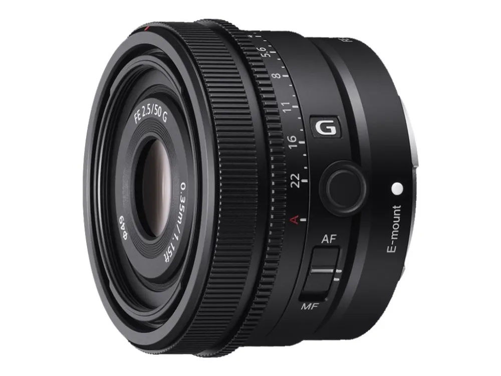 Sony SEL50F25G - Objektiv - 50 mm - f/2.5 G - Sony E-mount - for Cinema Line; a VLOGCAM; a1; a1 II; a6700; a7 IV; a7C; a7C II; a7CR; a7R V; a7s III; a9 III