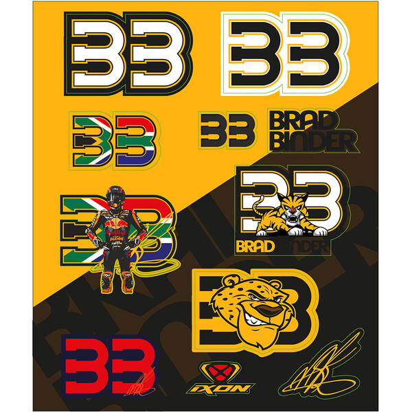 Ixon - Planche stickers Brad Binder