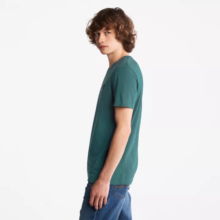 T-shirt Dunstan River pour homme en bleu sarcelle