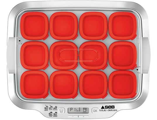 SEB - Yaourtière Multidelices Express 12 pots Rouge
