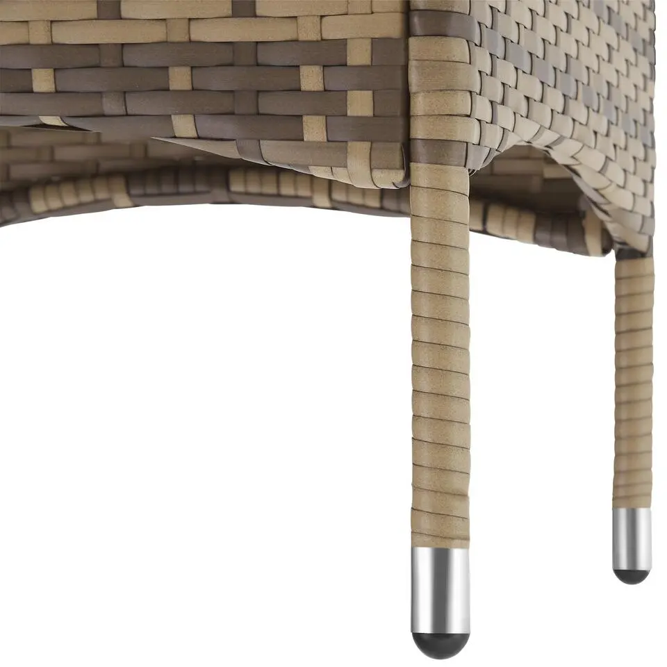 tectake - bistroset Luzern - wicker - natuurkleur