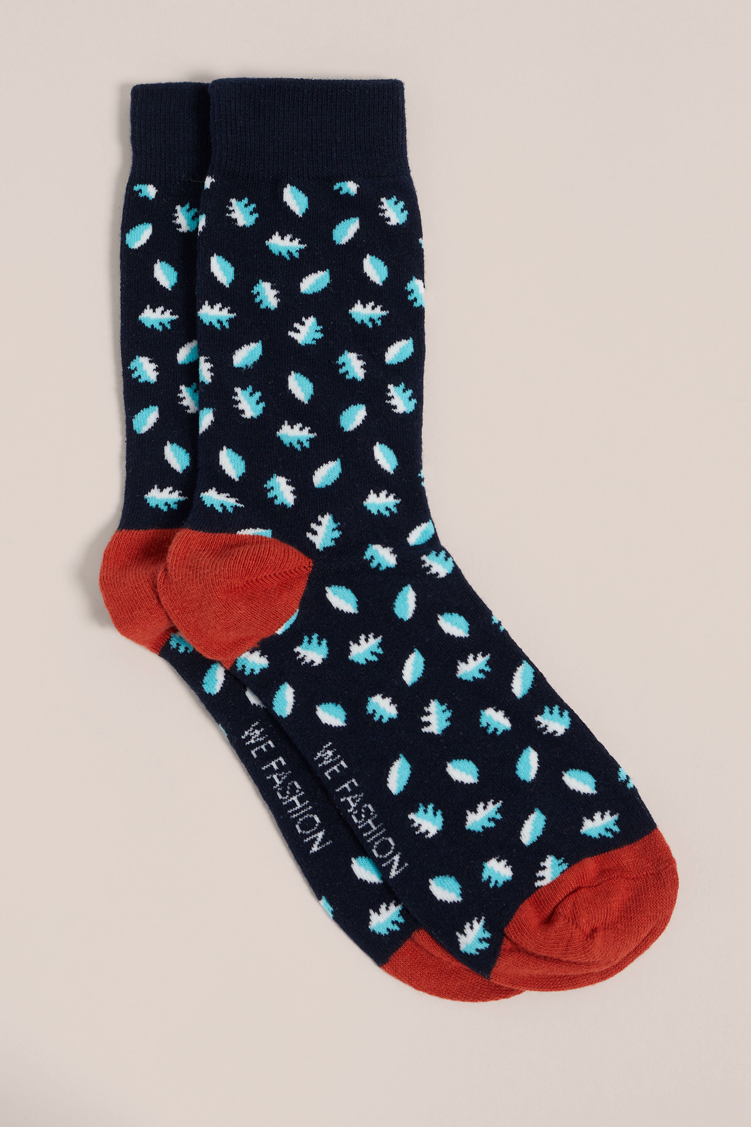 sokken met dessin WE Fashion Donkerblauw