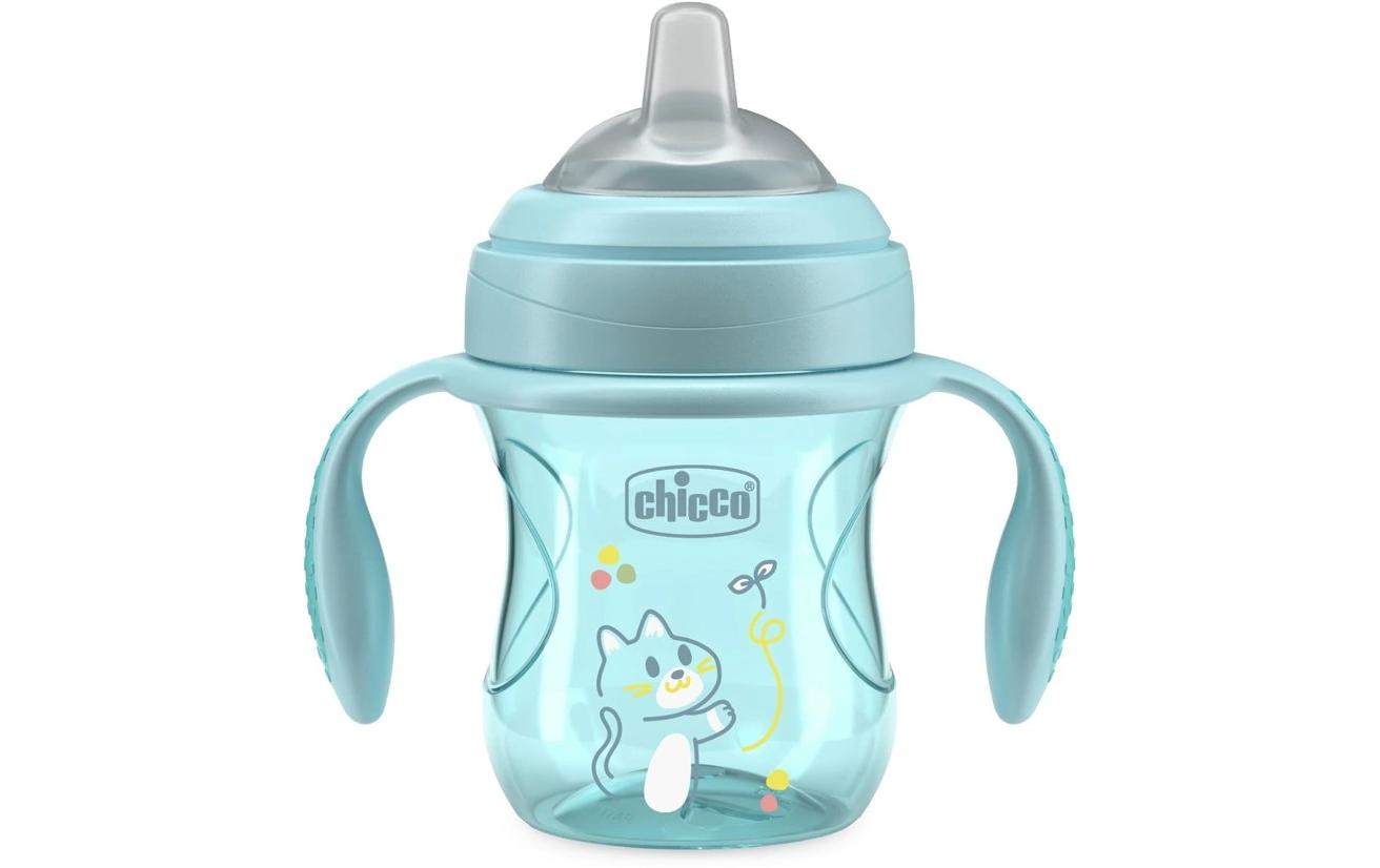 Trinklernbecher Transition Cup Blau, 4m+Trinkflaschen für Babys