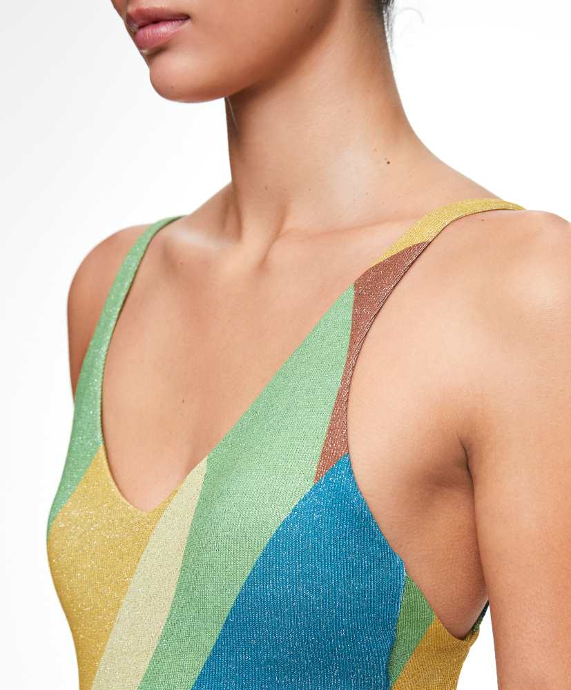 Maiô triangular jacquard brilhante