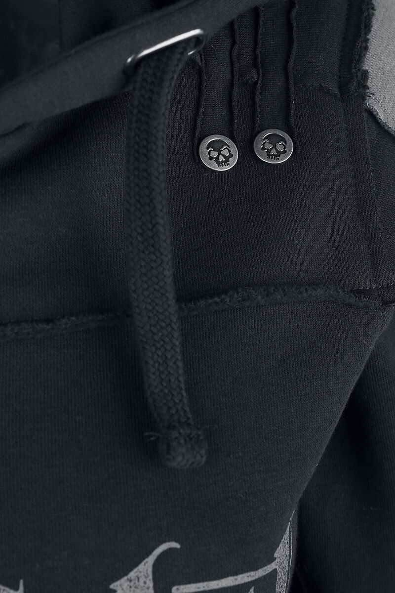 Veste À Capuche Noire Imprimé Rock Rebel & Crânes | Rock Rebel by EMP Sweat-shirt zippé à capuche