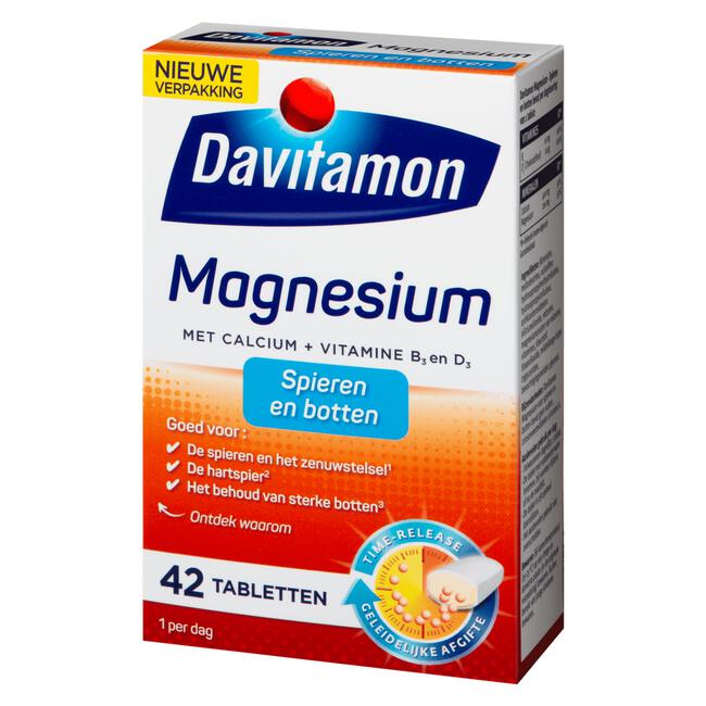 Davitamon Magnesium Met Calcium + Vitamine D Tabletten 42 Stuks