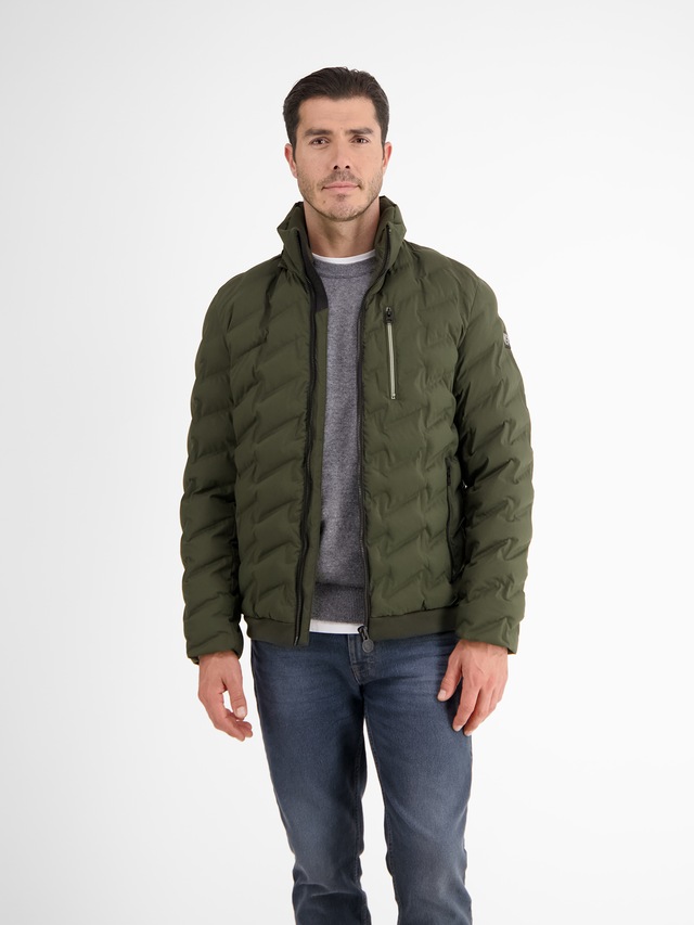 LERROS Outdoorjacke »LERROS Sportive Funktions-Steppjacke für Herren« mit Kapuze Wasser- und windabweisend