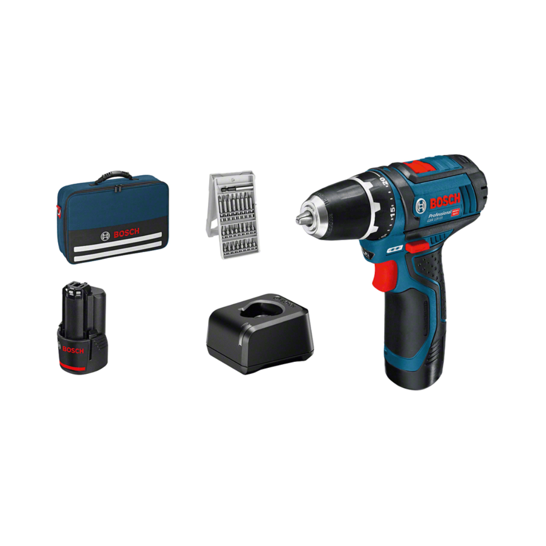 Bosch GSR 12V-15 (2x2.0;GAL12V-20;25pcs.AC;B) (0 601 868 10H)