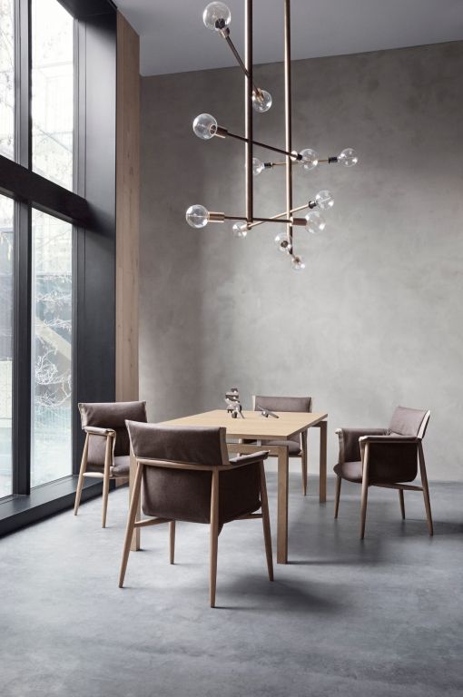 Carl Hansen & Son E005 Embrace stoel geolied eiken - SIF 95 - natural edging strip