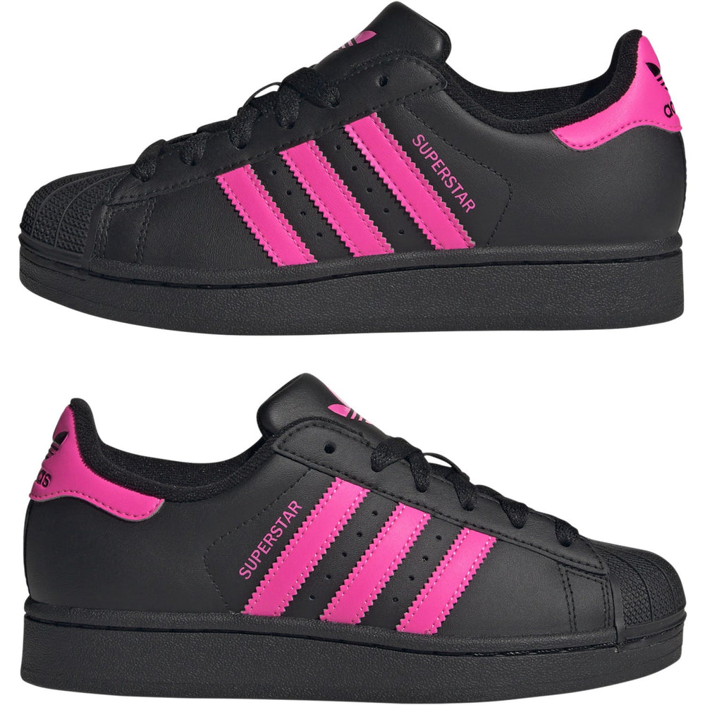Køb adidas Originals Core Black/Lucid Pink/Core Black Superstar Ii J Sneakers