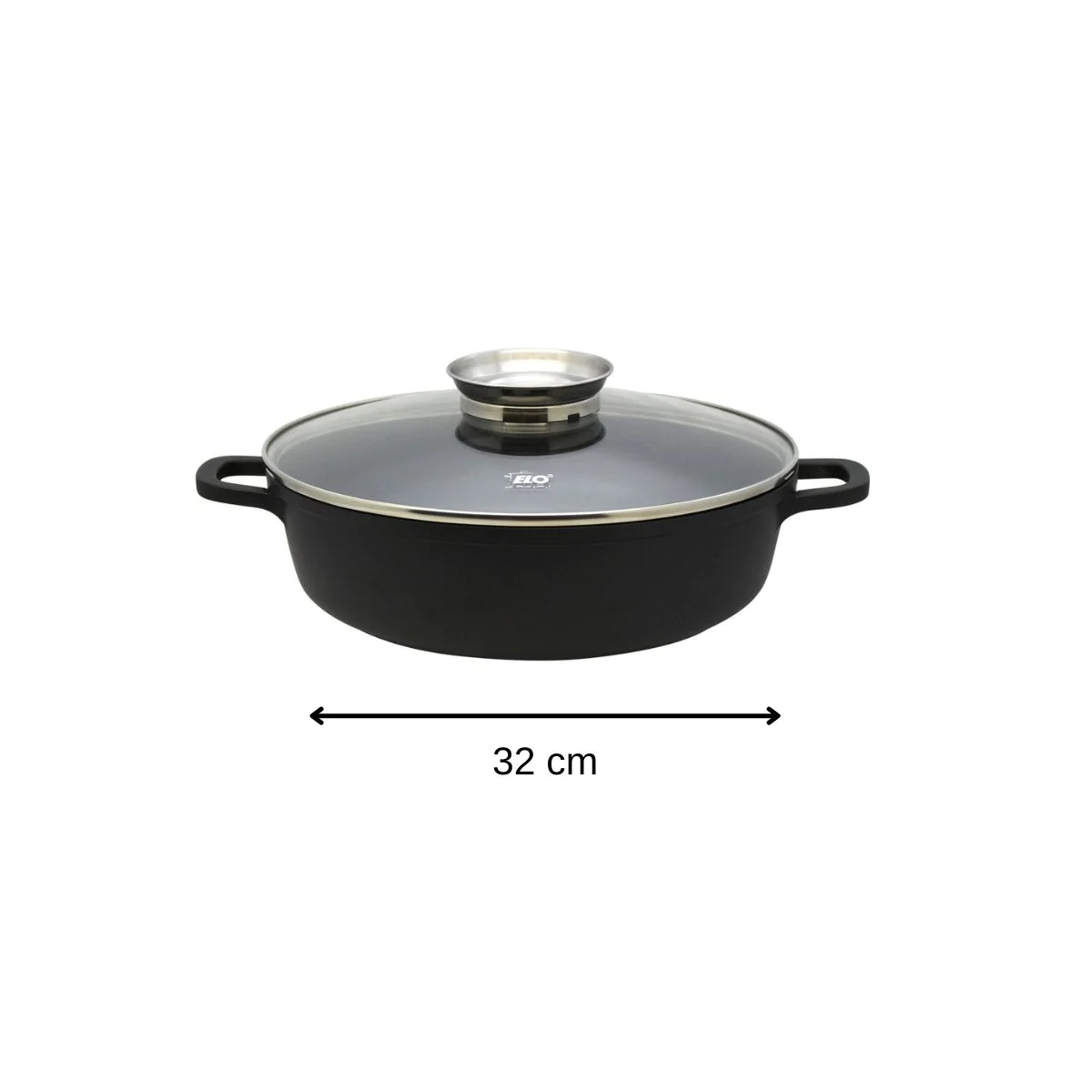 Sauteuse de cuisine 32 cm de 4,5 litres Alucast Elo