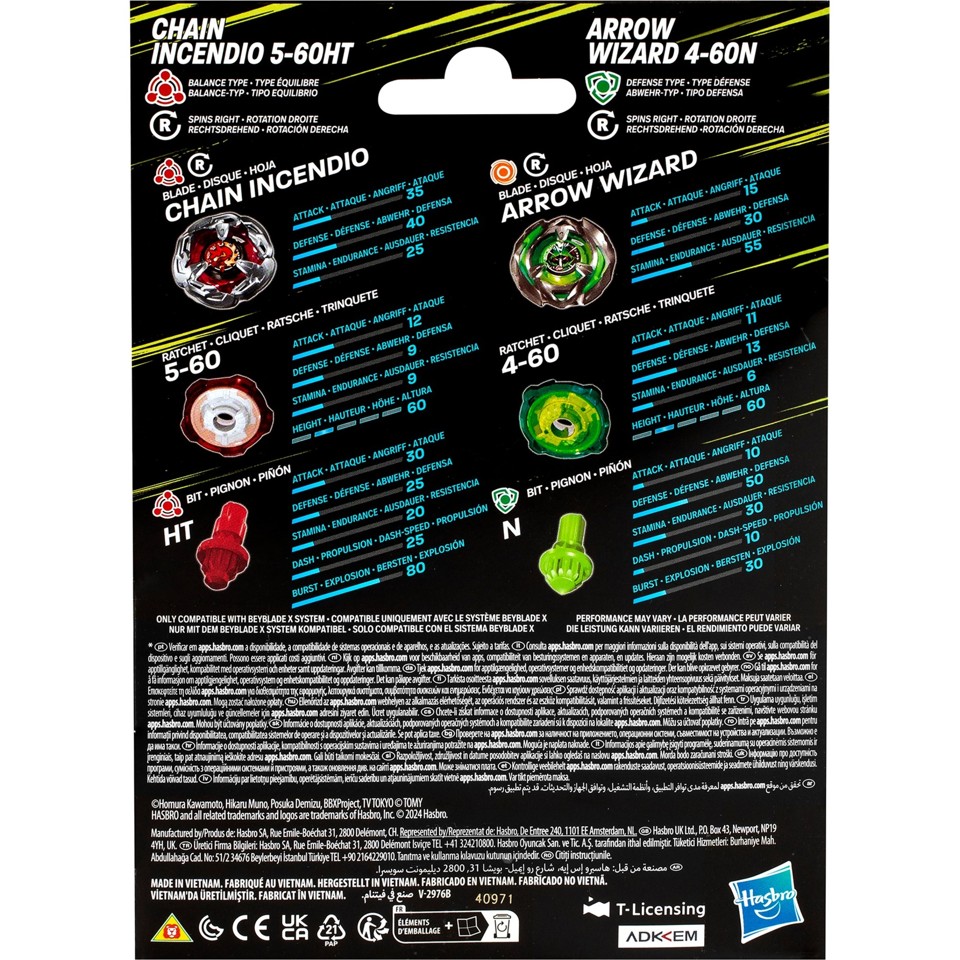 Beyblade – BBX Chain Incendio Arrow Wizard