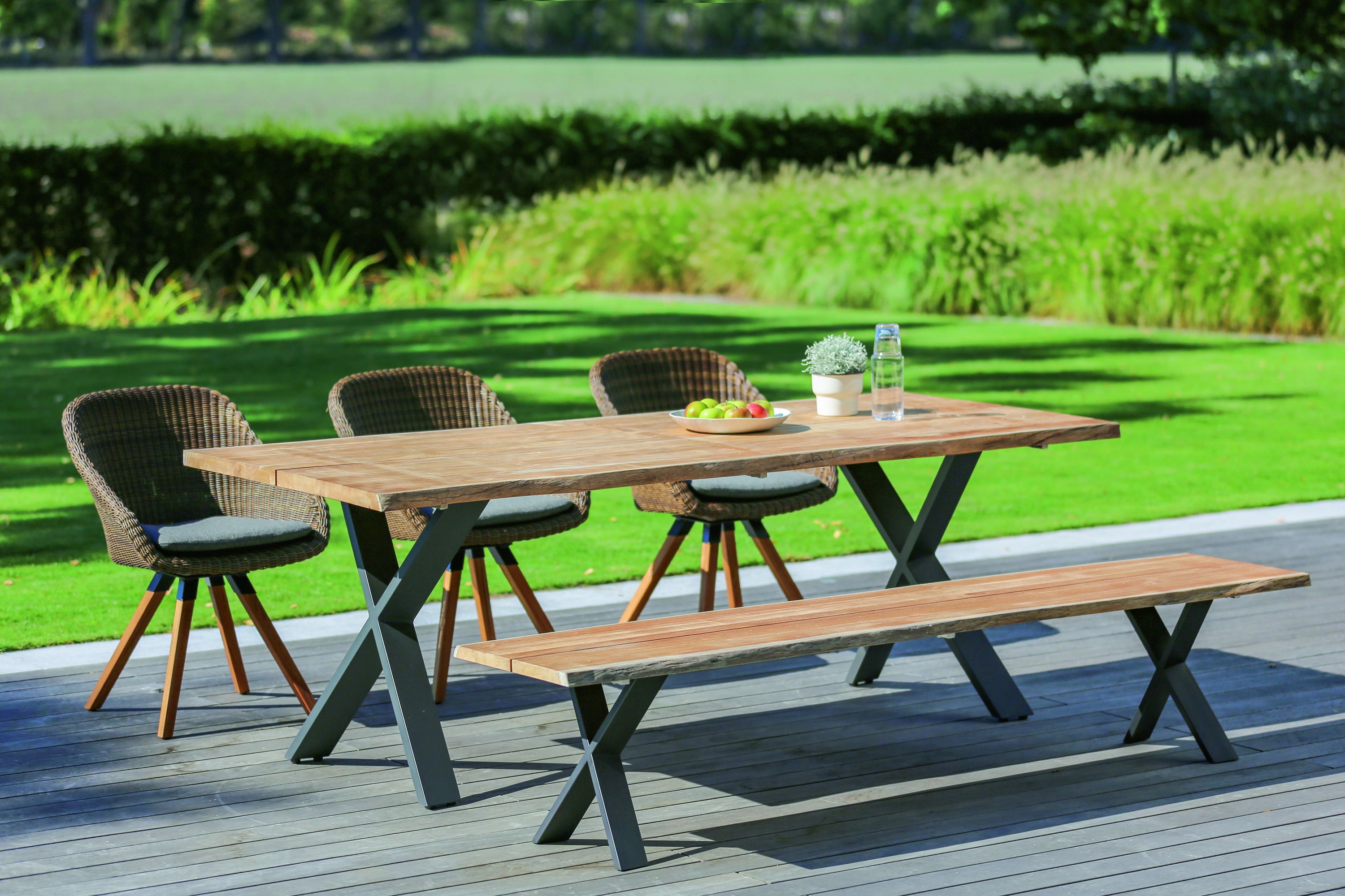 Gartenbank SOLID 220 x 46 x 40 cm