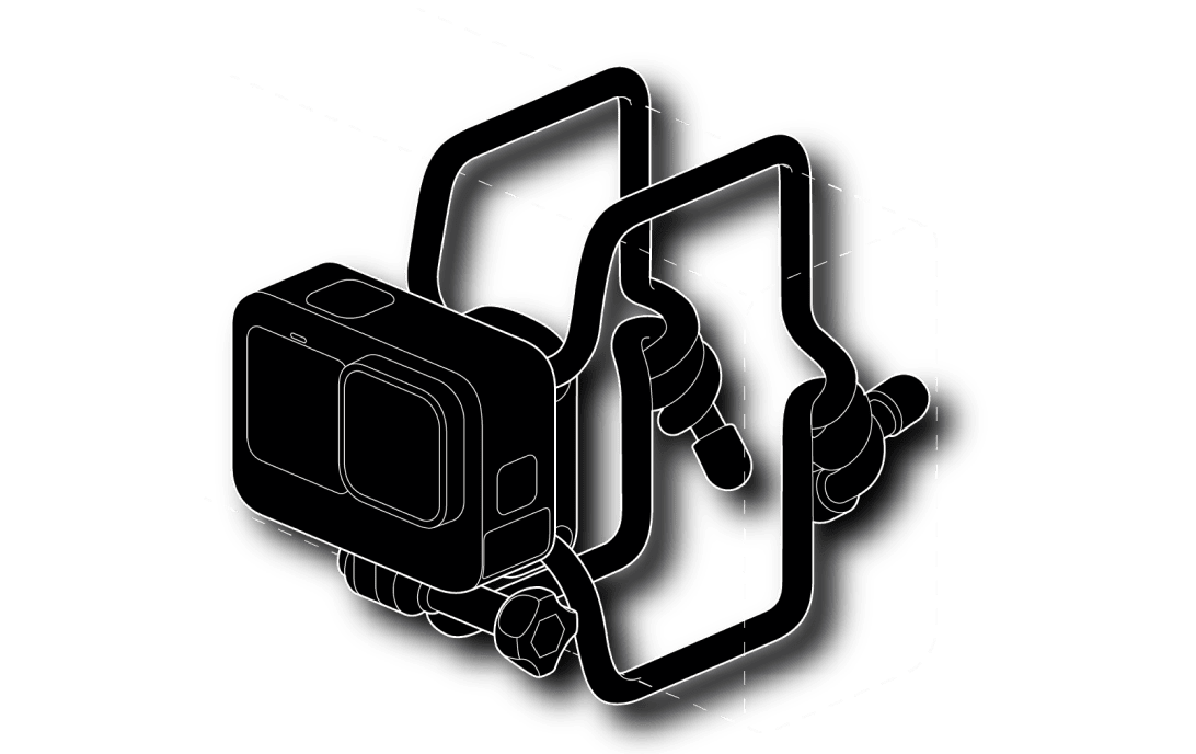 Flexible Griffhalterung (mit Gear Ties)(Hält, wo sonst nichts hält)