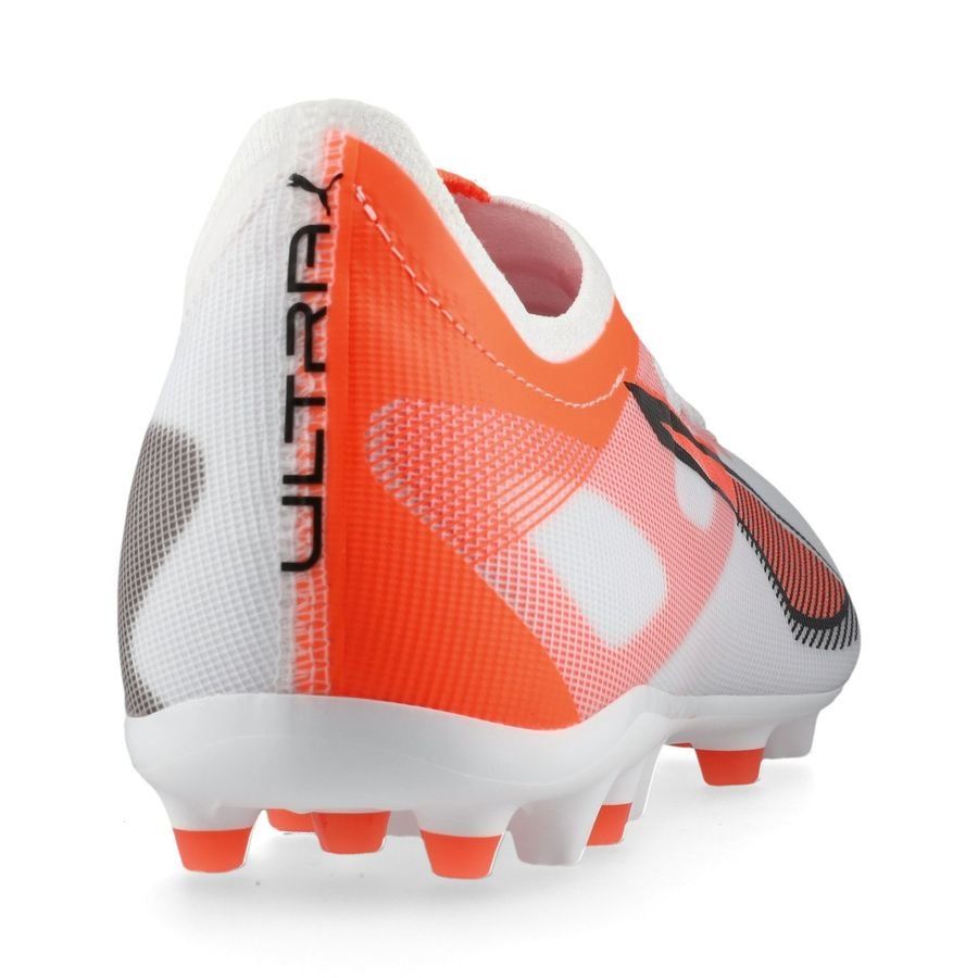 PUMA Ultra 5 Match MG Unlimited - Blanc/Noir/Glowing Red