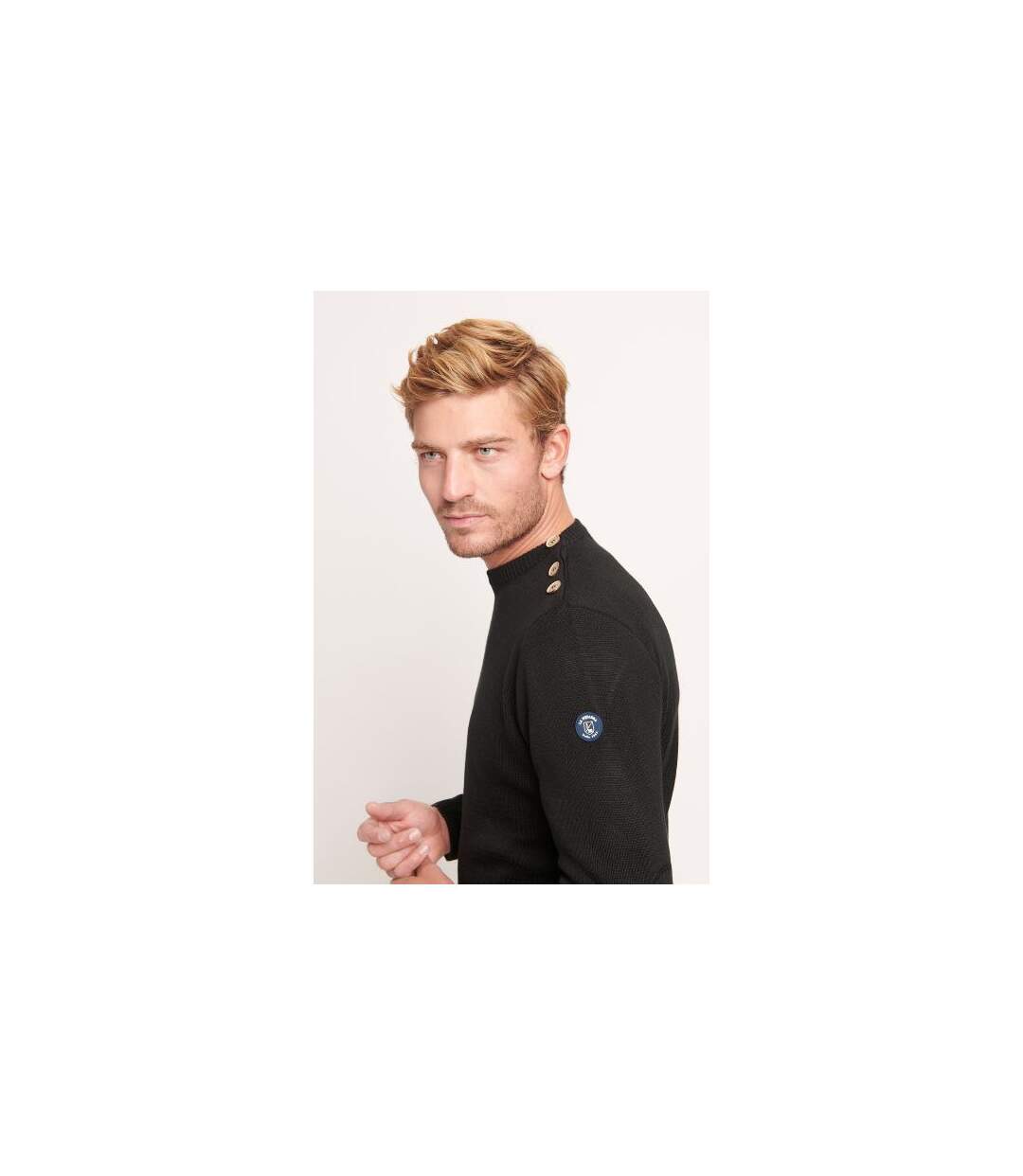 Pull milano a col boutonné