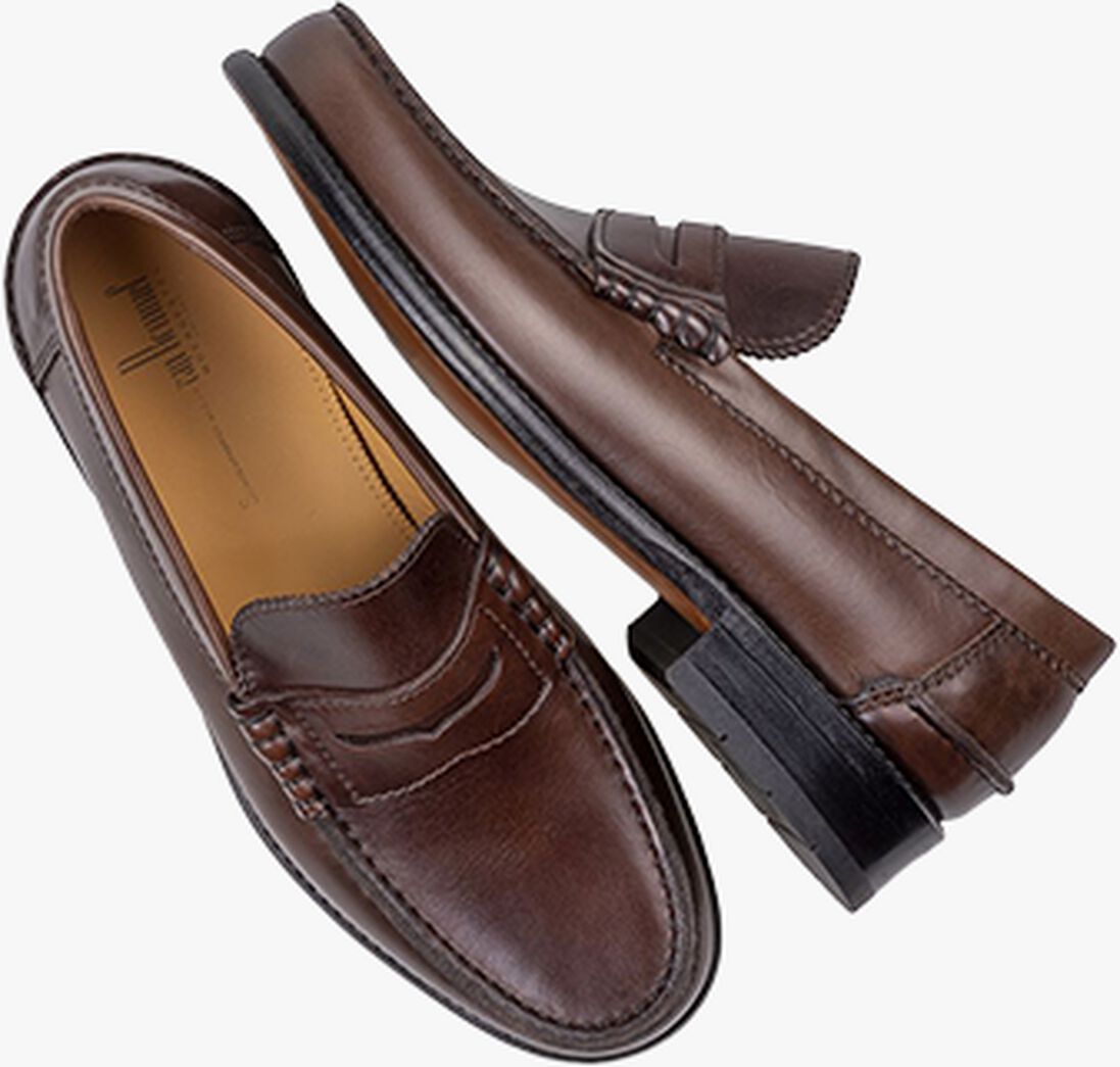 VAN BOMMEL bruine van bommel loafers sbm-40021