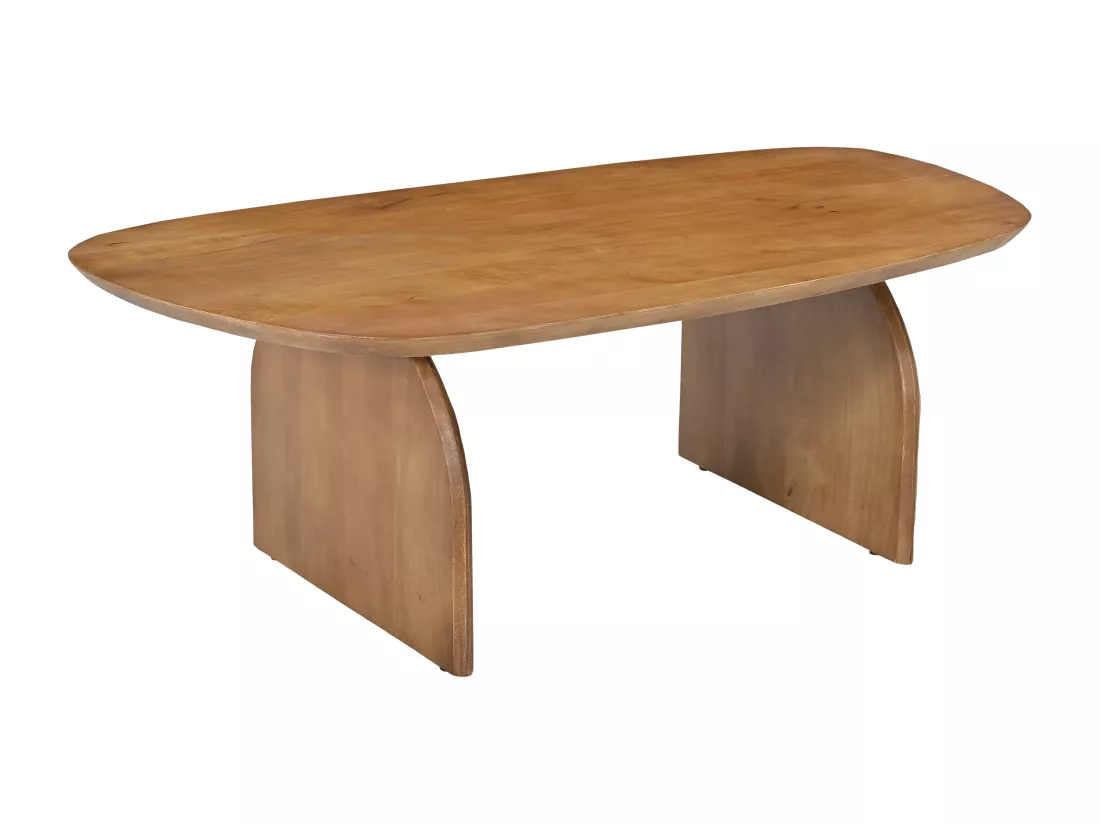 Table basse en bois d'acacia - Naturel clair - YESENIA