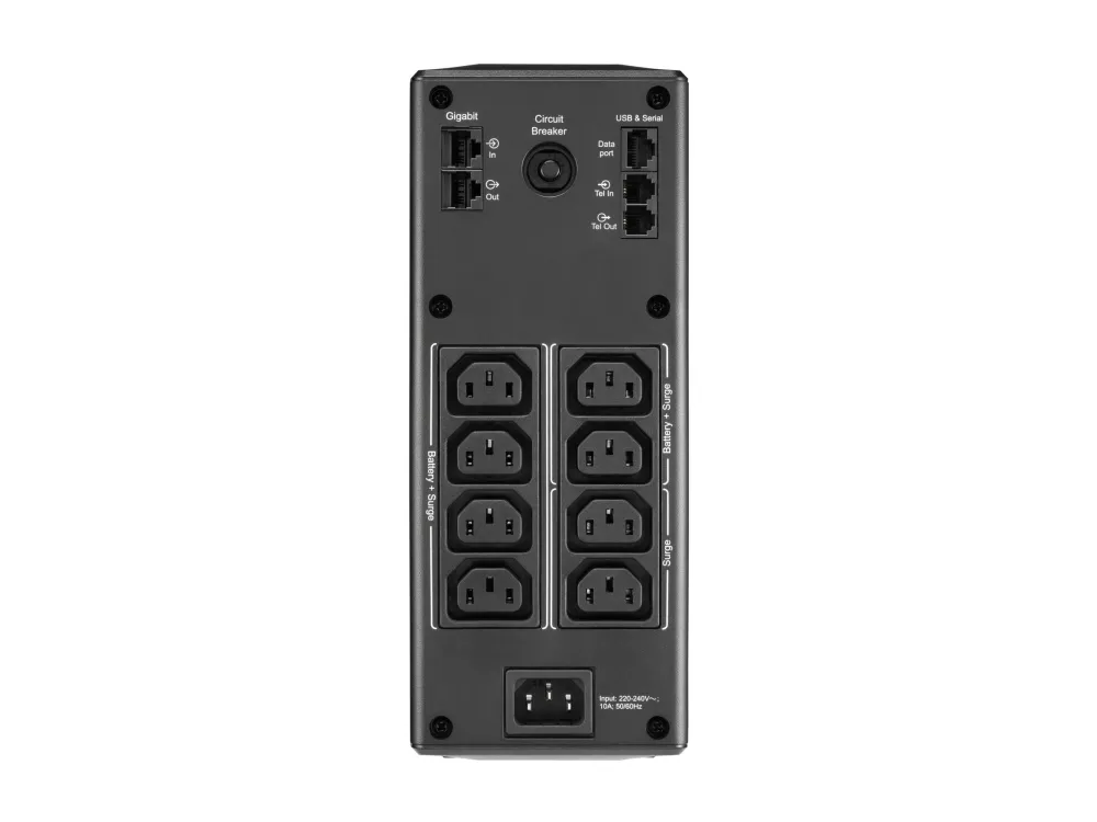 APC Back-UPS Pro BR1600MI - UPS - AC 230 V - 960 Watt - 1600 VA - USB - output-stikforbindelser: 8 - sort