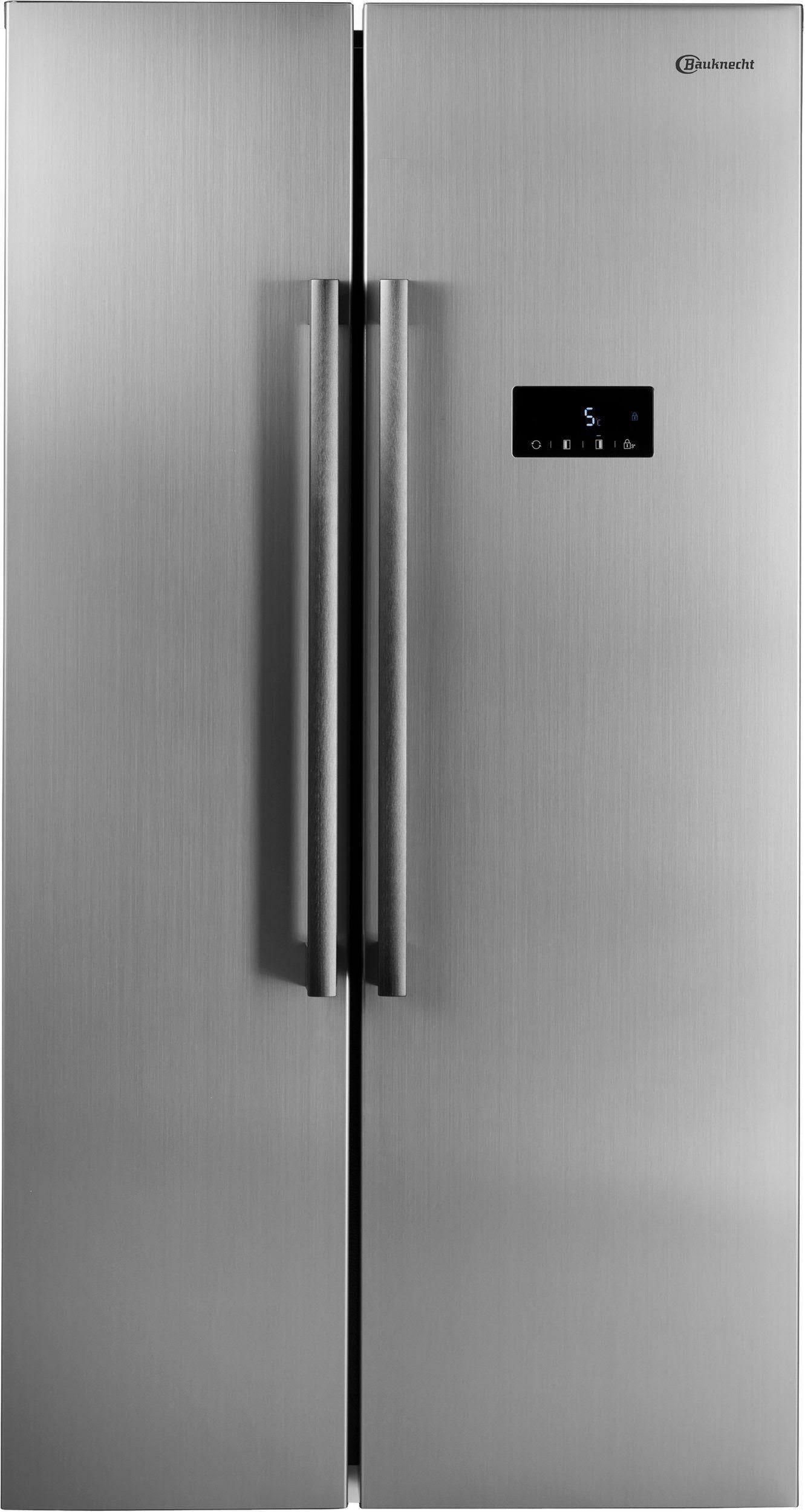BAUKNECHT Side-by-Side SBS C90 Energieeffizienz C, silber