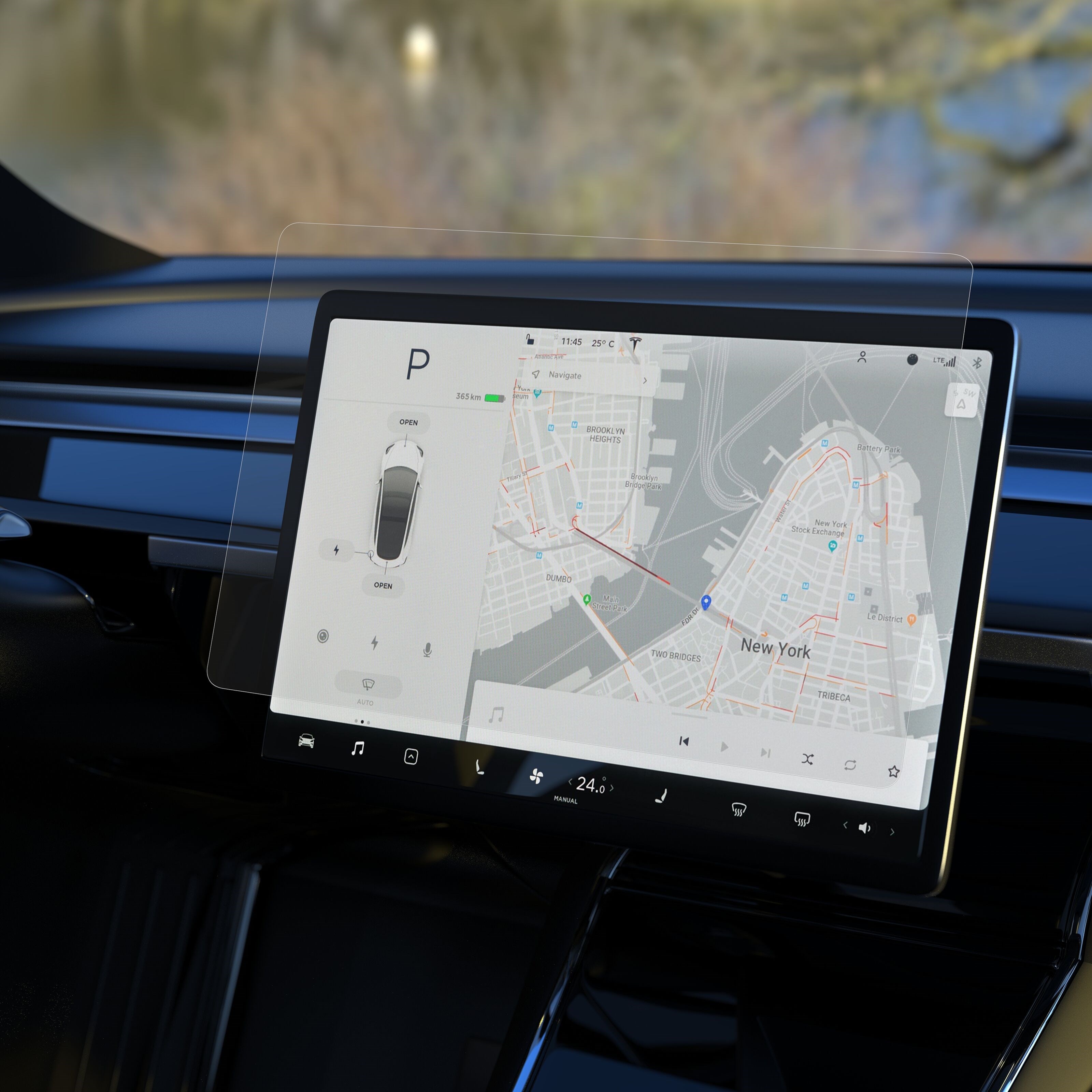 Linocell Elite Extreme Tesla Model 3 og Y Skjermbeskytter 15
