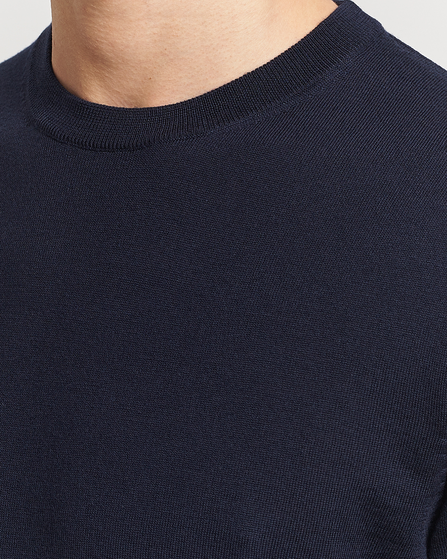 Filippa K Merino Round Neck Sweater Navy
