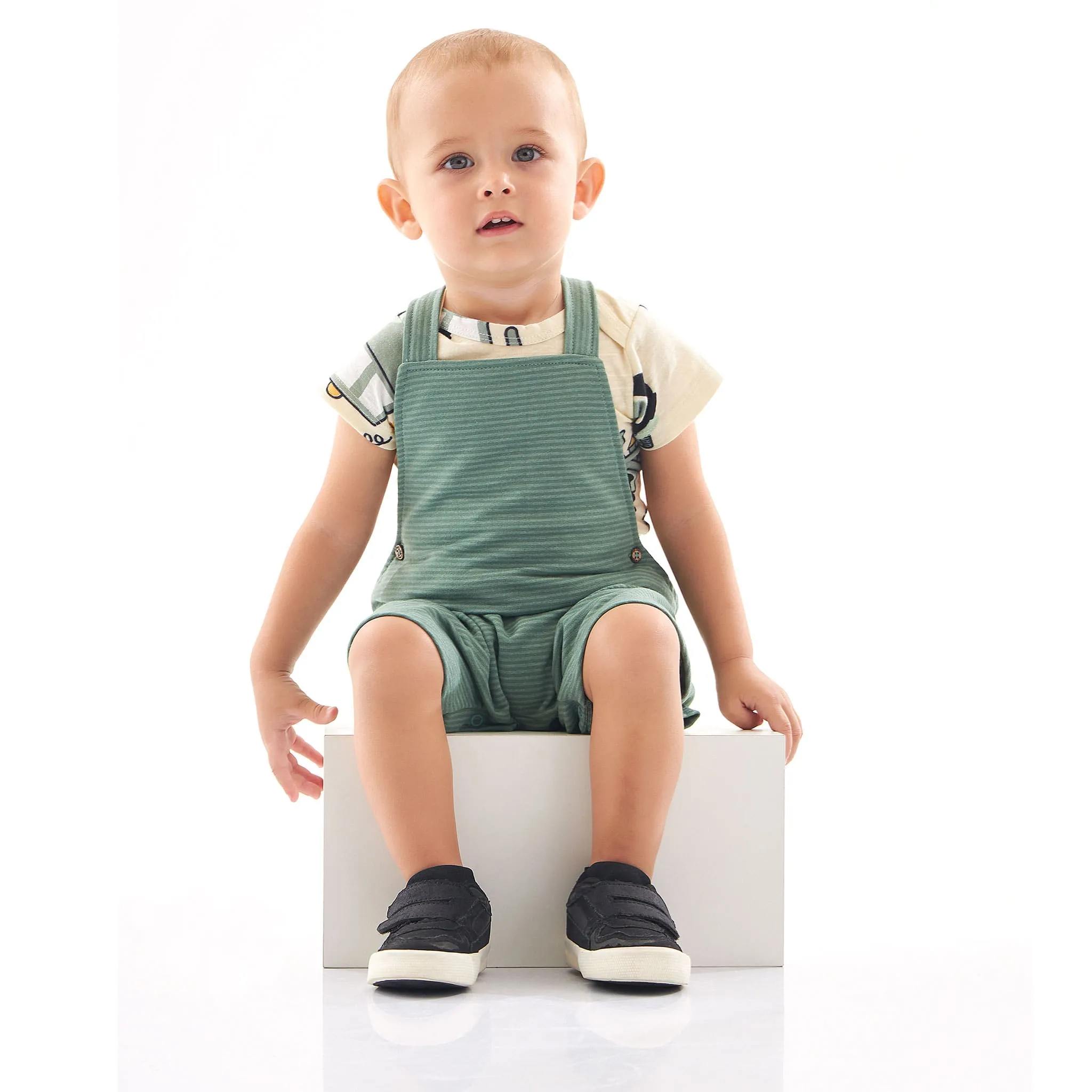 Up Baby Ensemble 2 Pièces Salopette Camion 3-24mois