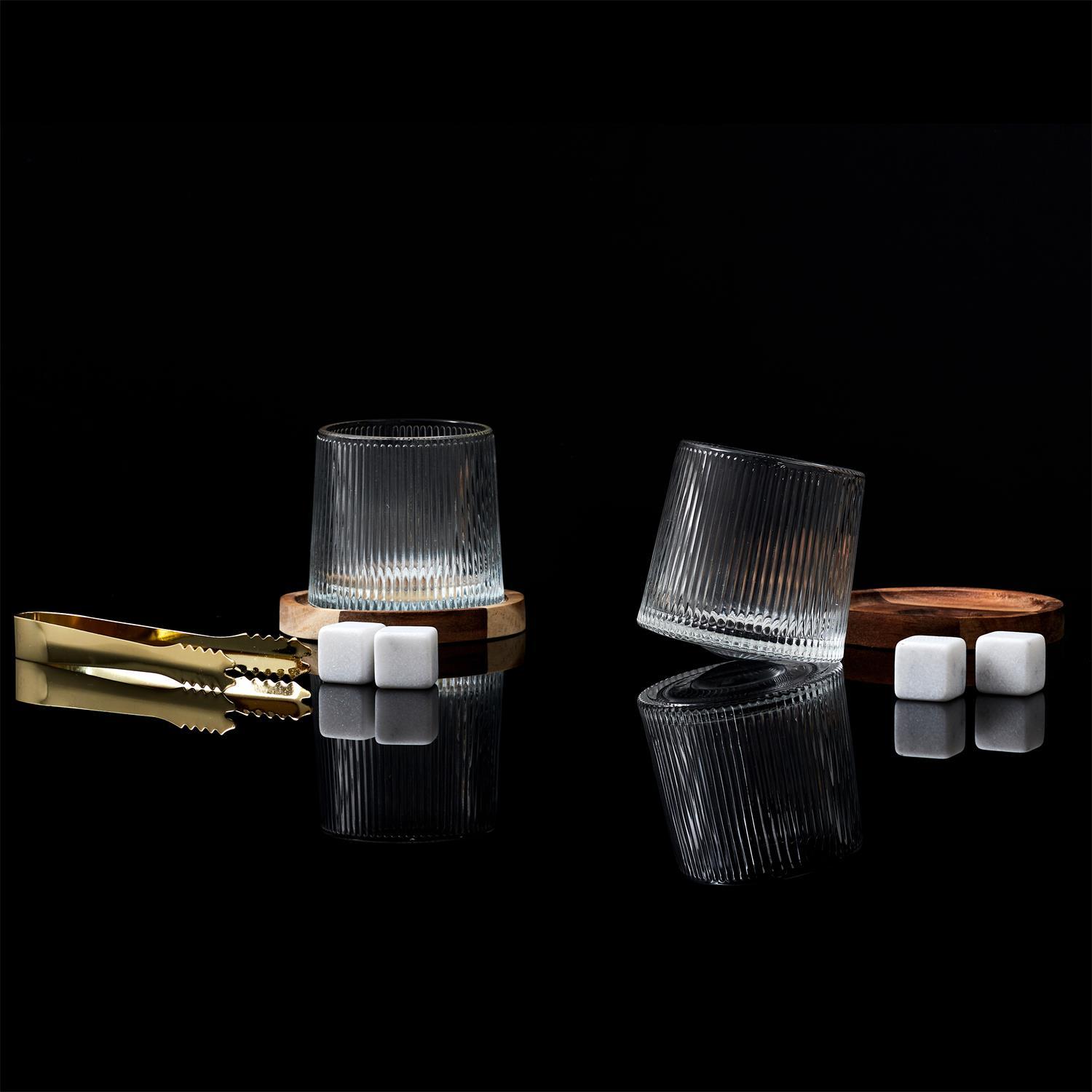 VERRE WHISKY SUPPORT ACACIA X2 PIECES