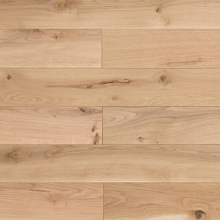 Parquet contrecollé clipsable Padillac L 119cm en chêne français verni naturel