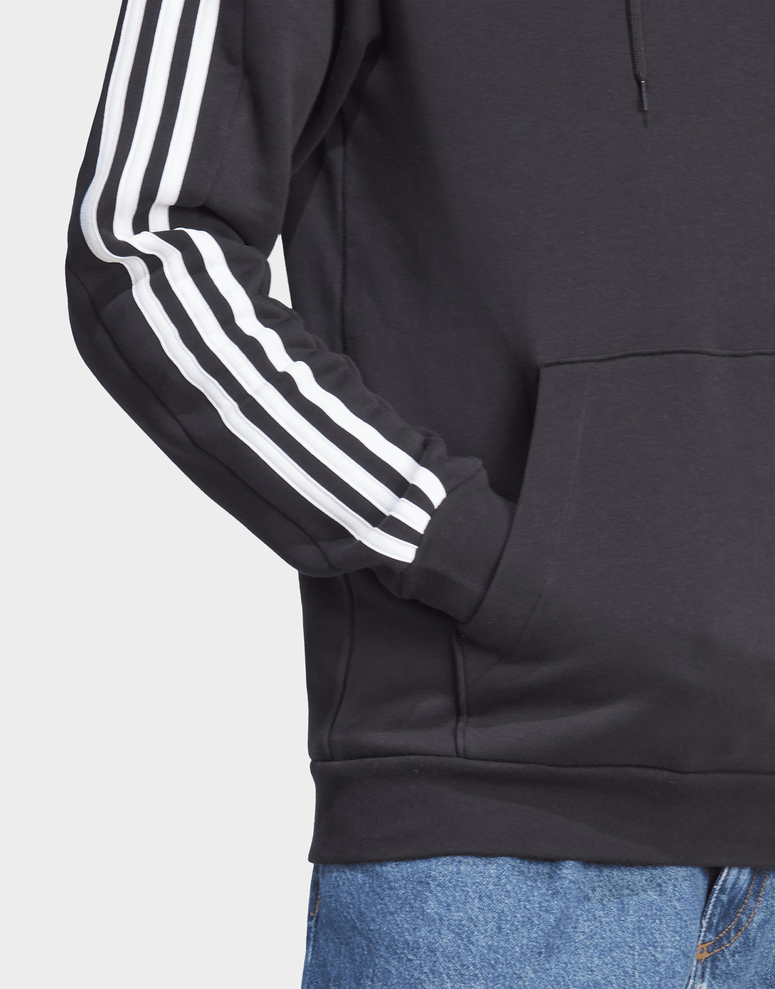adidas Sweat-shirt à capuche en molleton à 3 bandes Essentials