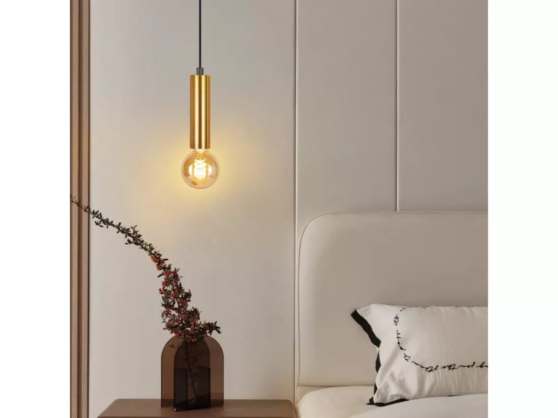 NETTLIFE Lampe suspendue table à manger 1 ampoule suspension lampe suspendue E27 industrielle