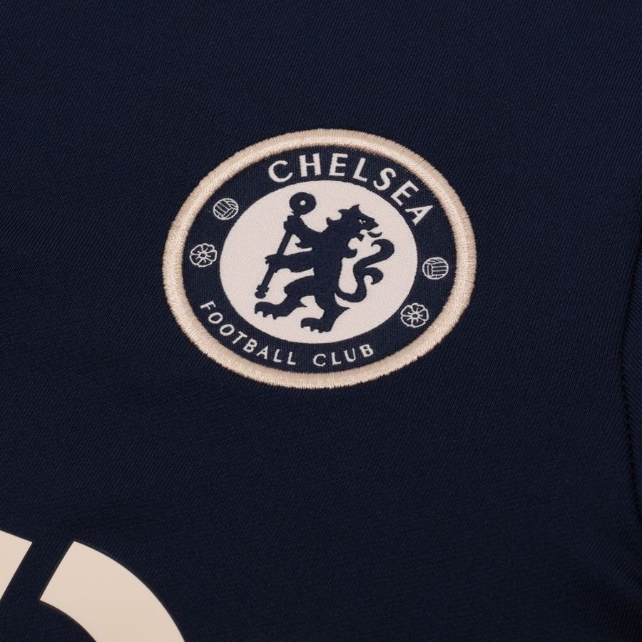 Chelsea Maillot d'Entraînement Dri-FIT Strike Drill - Bleu Foncé/Orange