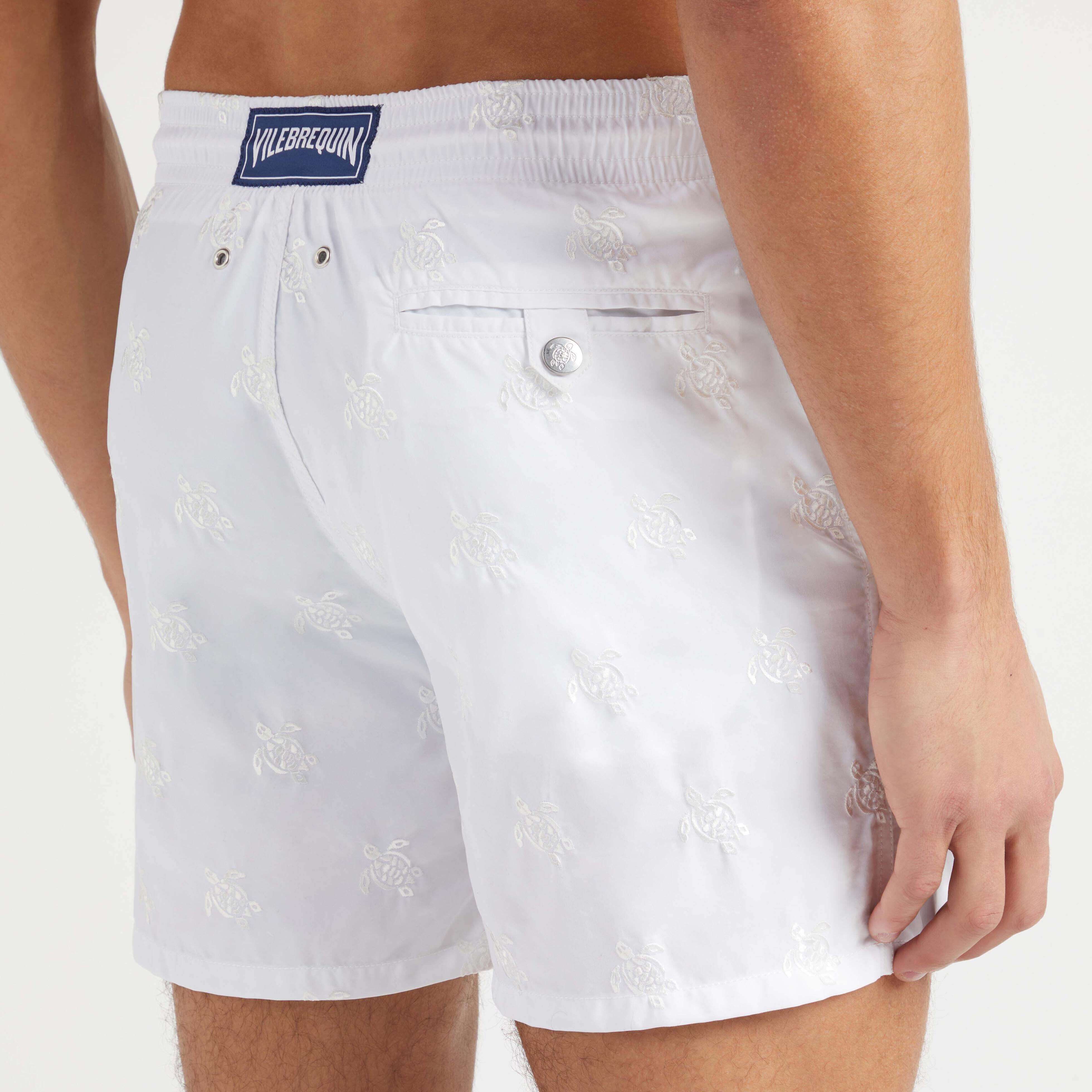 Maillot de Bain Homme Brodé Micro Ronde des Tortues Diagonale - Edition Limitée