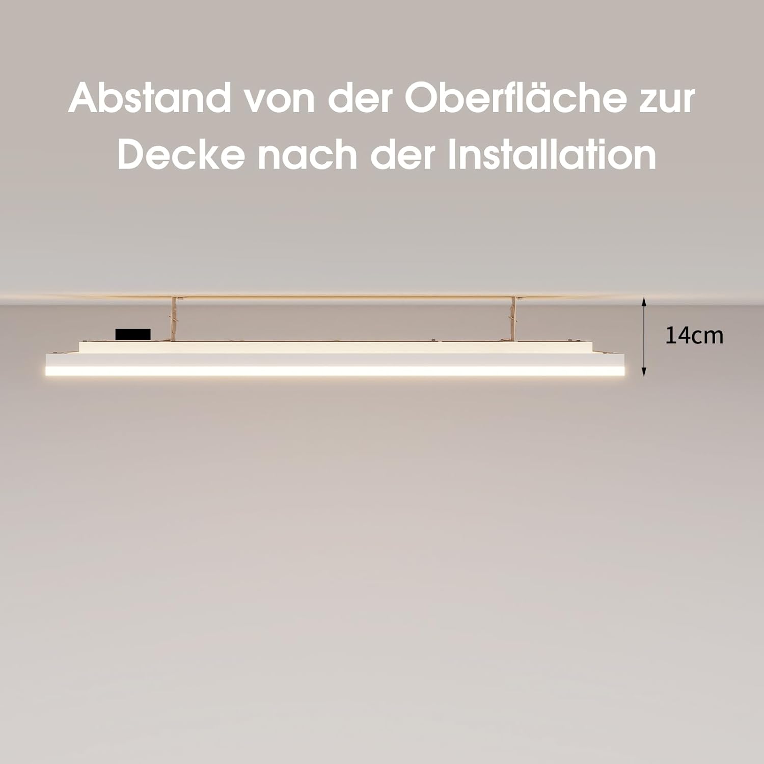 Infrarotheizung Deckenmontage 790 Watt, Infrarot Deckenheizung mit LED Licht Beleuchtung, Deckenheizstrahler mit Thermostat Fernbedienung, Elektroheizung Heizplatte Heizpaneel Heizkörper