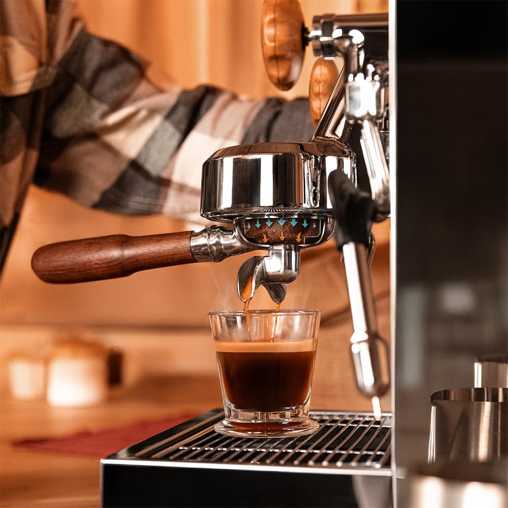 Cecotec Machine a Café Expresso Professionnelle Barista Baristeo Classic. Pré-Infusion Pour Meilleure Extraction, Réservoir Amovible 2,5 L, Pompe Ital