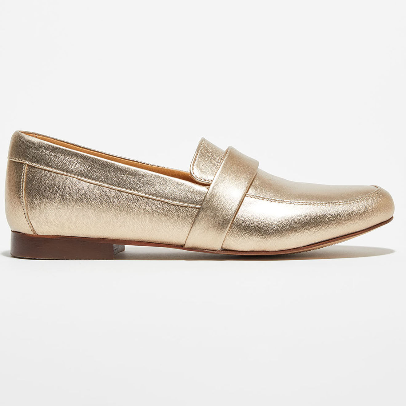 Quartier Latin Mocassins en Cuir Heart irisés dorés